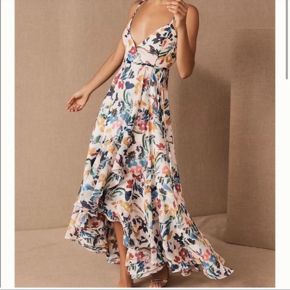 Anthropologie Floral Maxi Dress - Multicolor